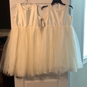 Girls Dresses with Tool/Satin